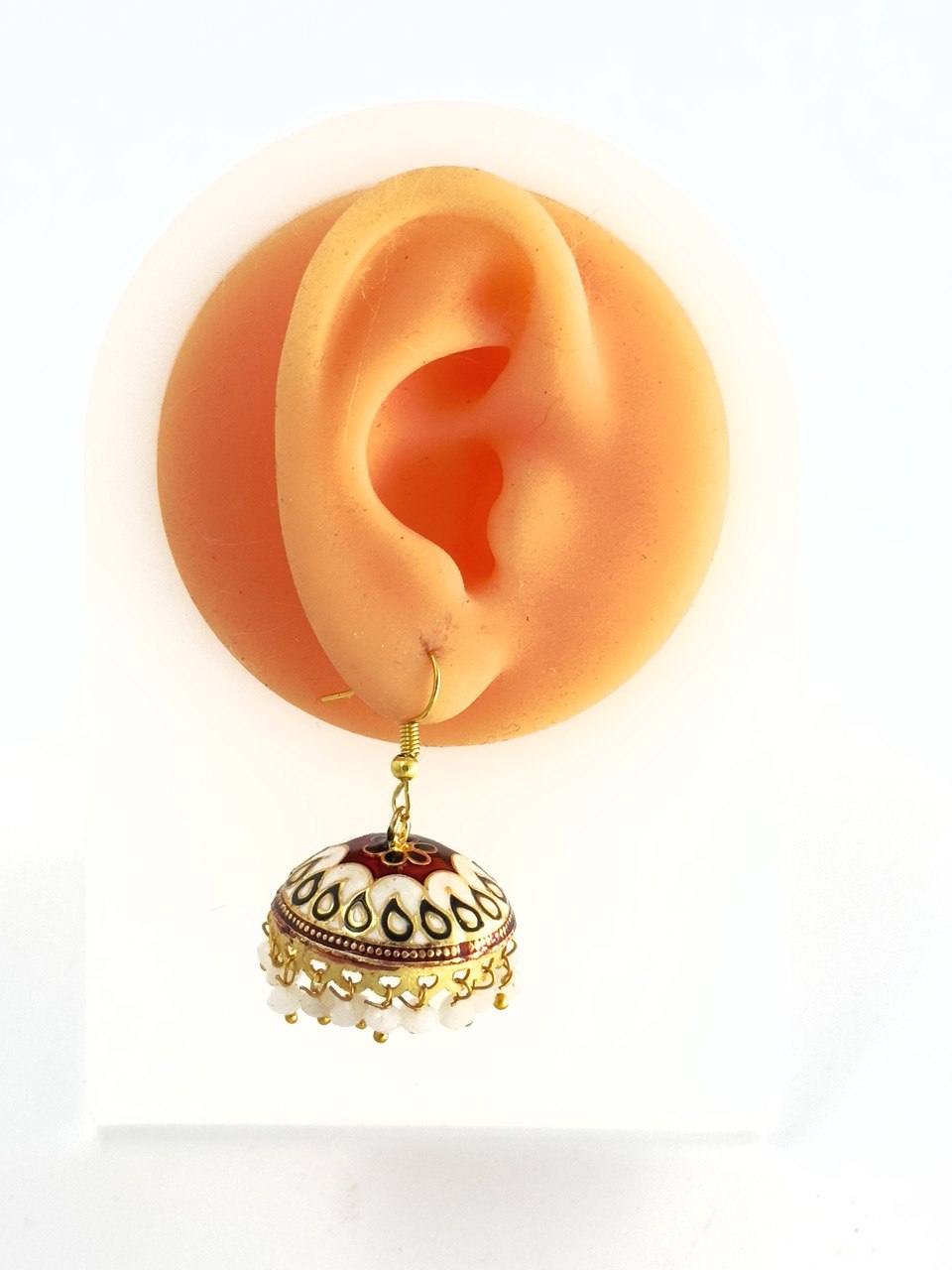 Multicolour Meenakari Jhumkis