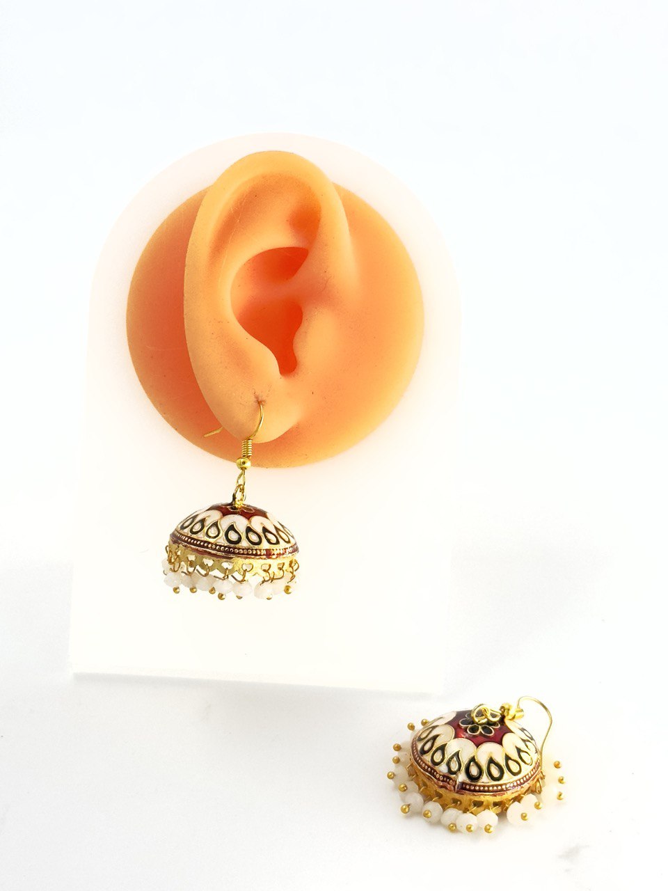 Multicolour Meenakari Jhumkis