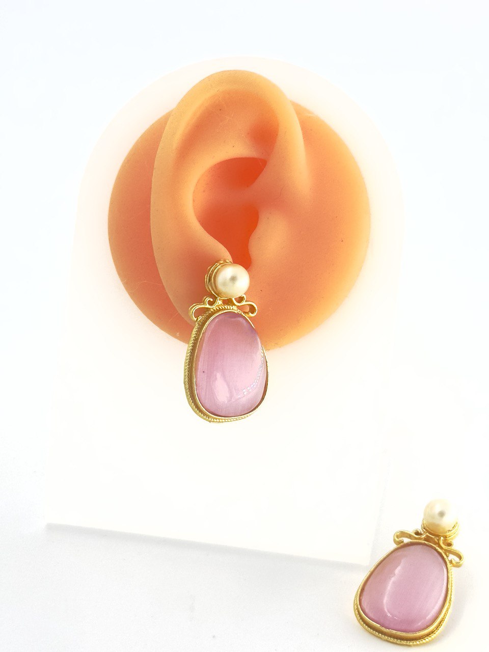Pink Gold plated studs