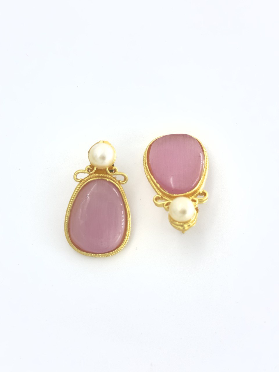 Pink Gold plated studs
