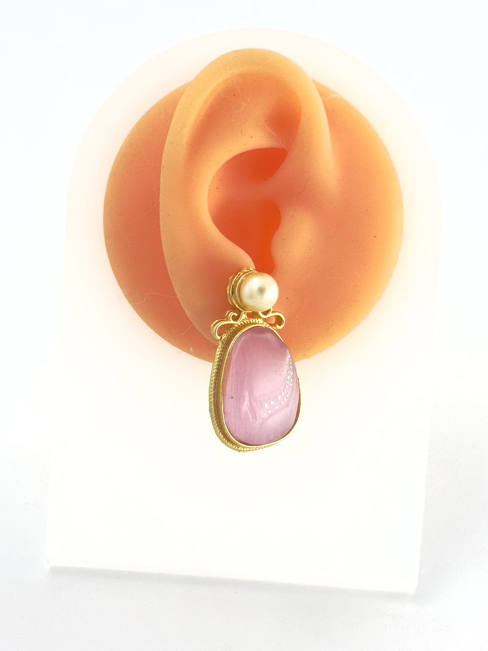 Pink Gold plated studs