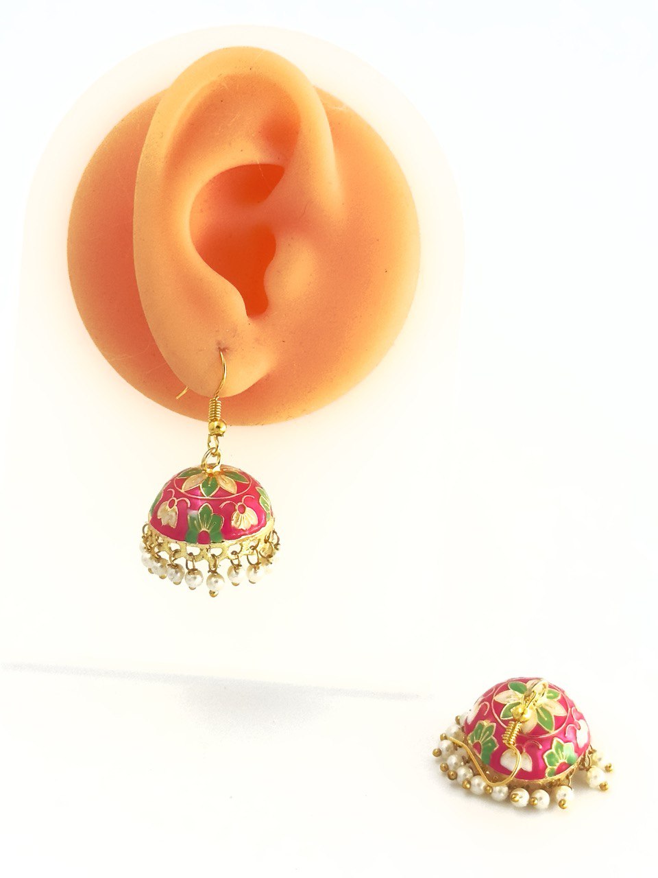 Multicolour Meenakari Jhumkis