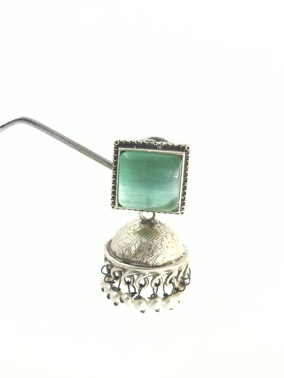 Mint Antique Jhumkis