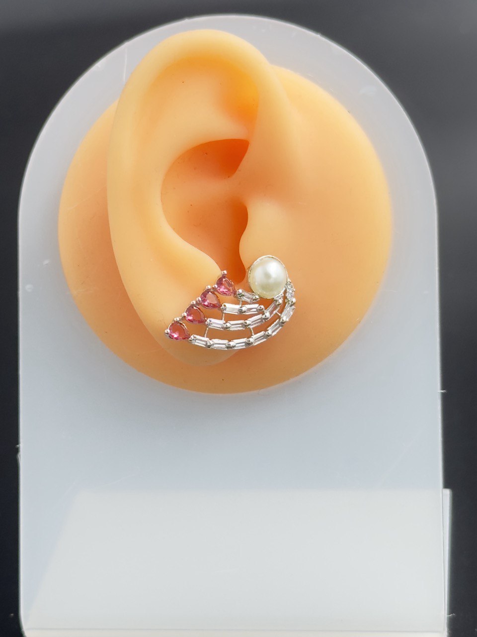 American Diamond pearl studs