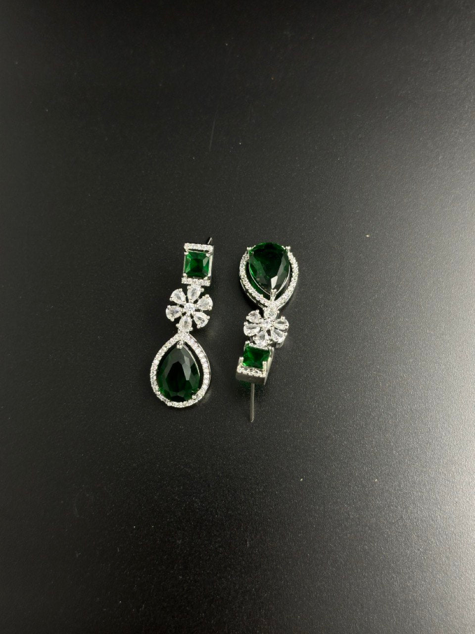 Green American diamond dangler