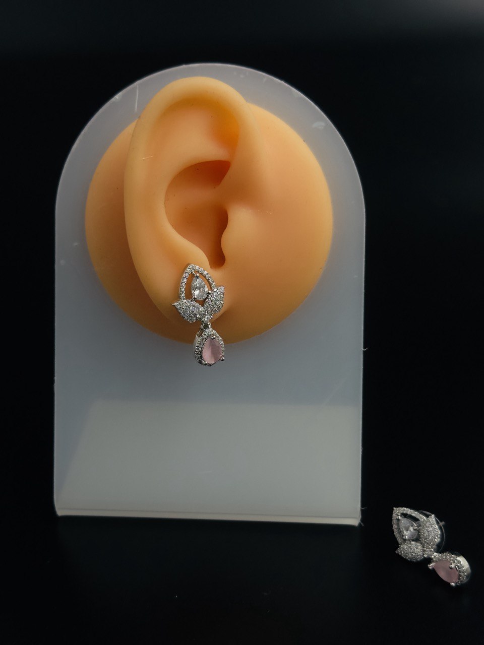 Pink American Diamond studs