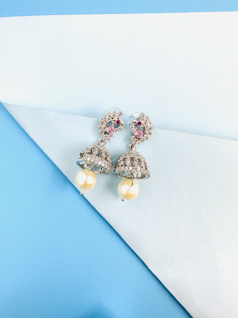 American diamond jhumki