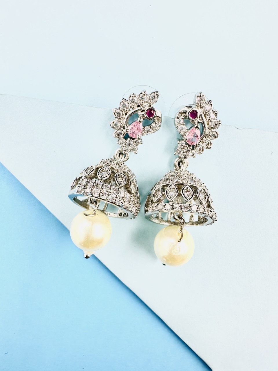 American diamond jhumki