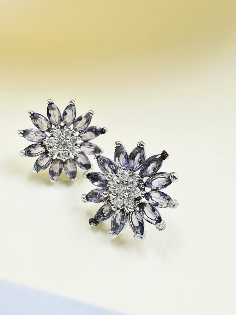 Purple American Diamond studs