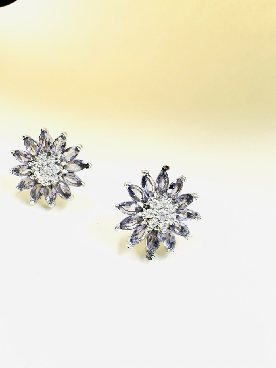 Purple American Diamond studs
