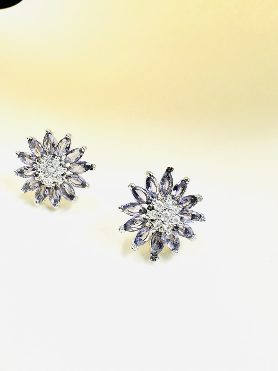 Purple American Diamond studs
