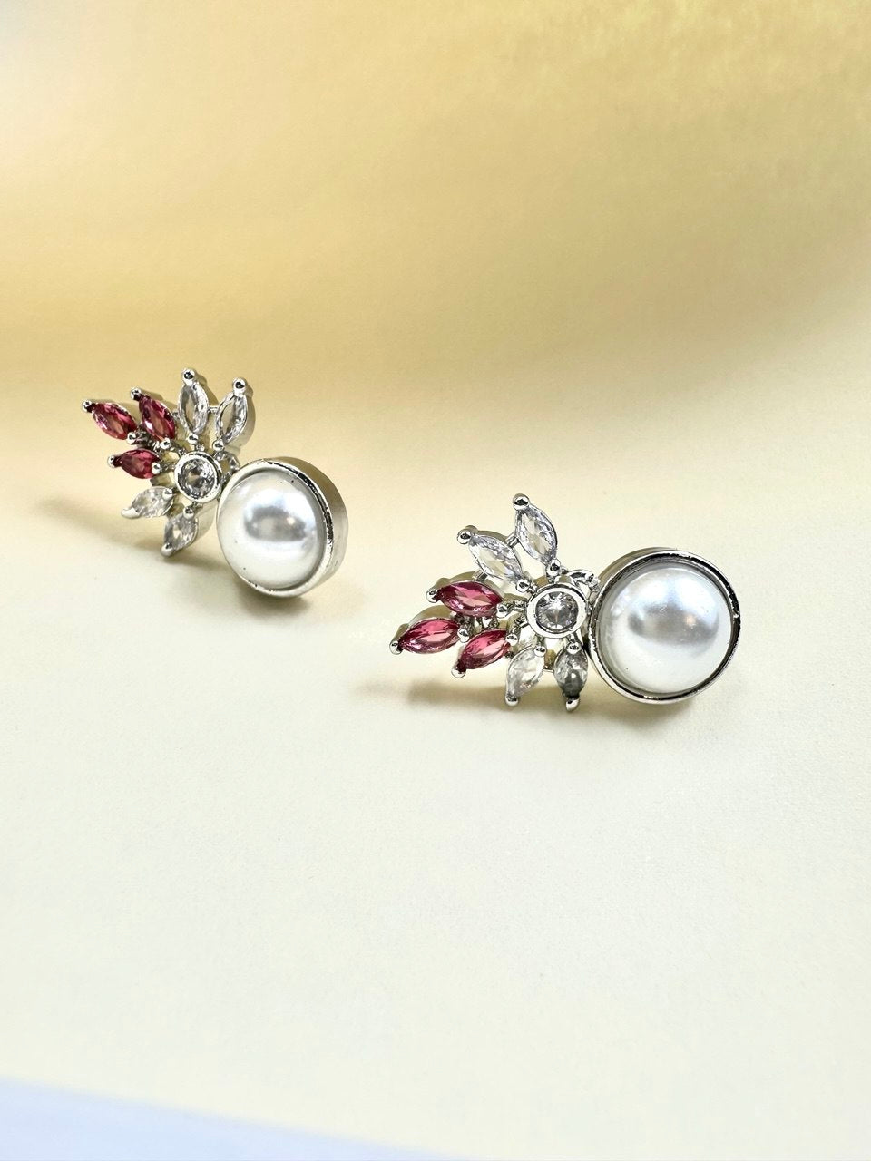 Pink American Diamond studs