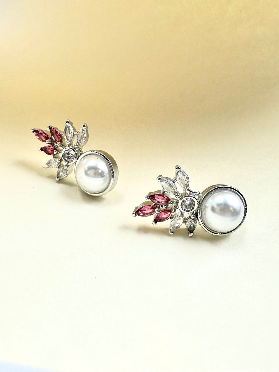 Pink American Diamond studs