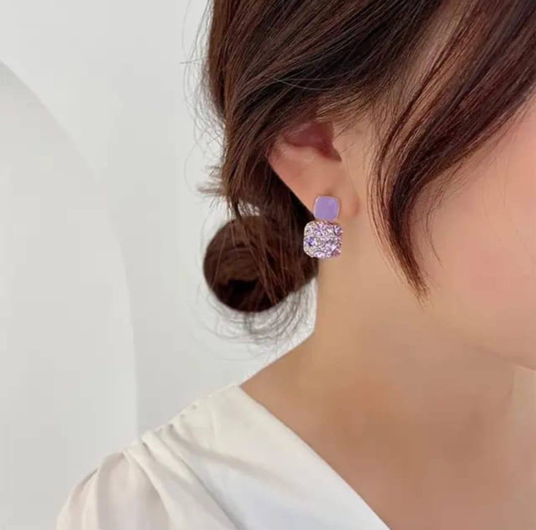 Trendy Purple Korean dangler