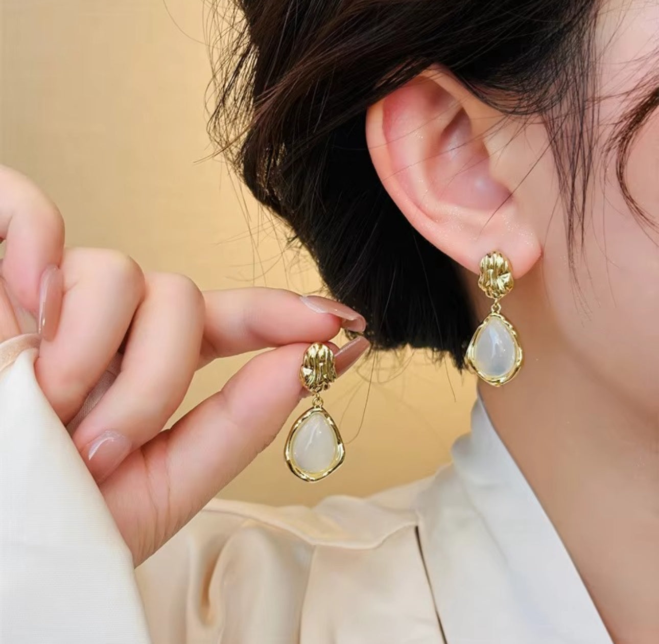 Trendy   Korean   dangler  earrings