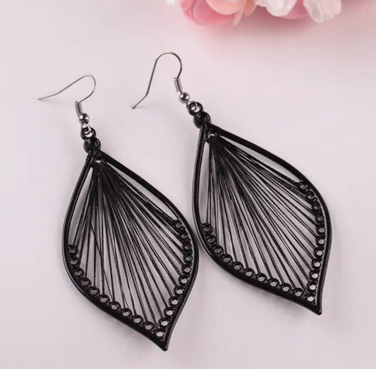 Korean leaf  earrings