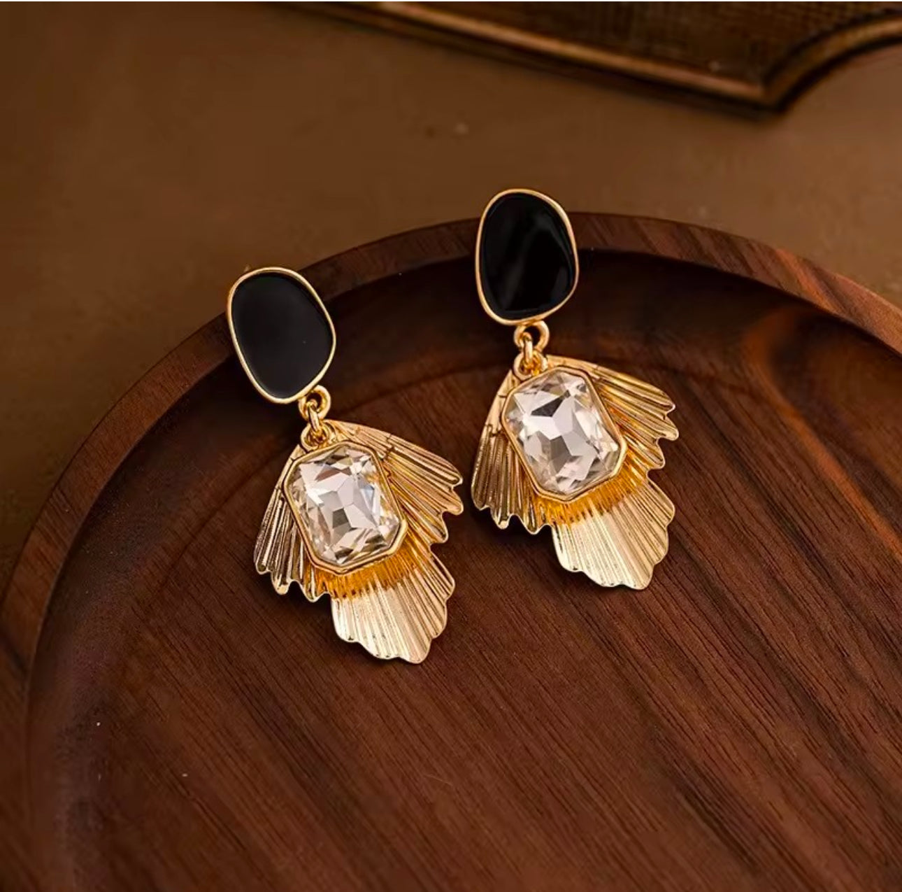 Korean crystal earrings