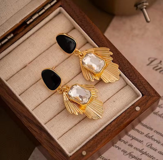 Korean crystal earrings