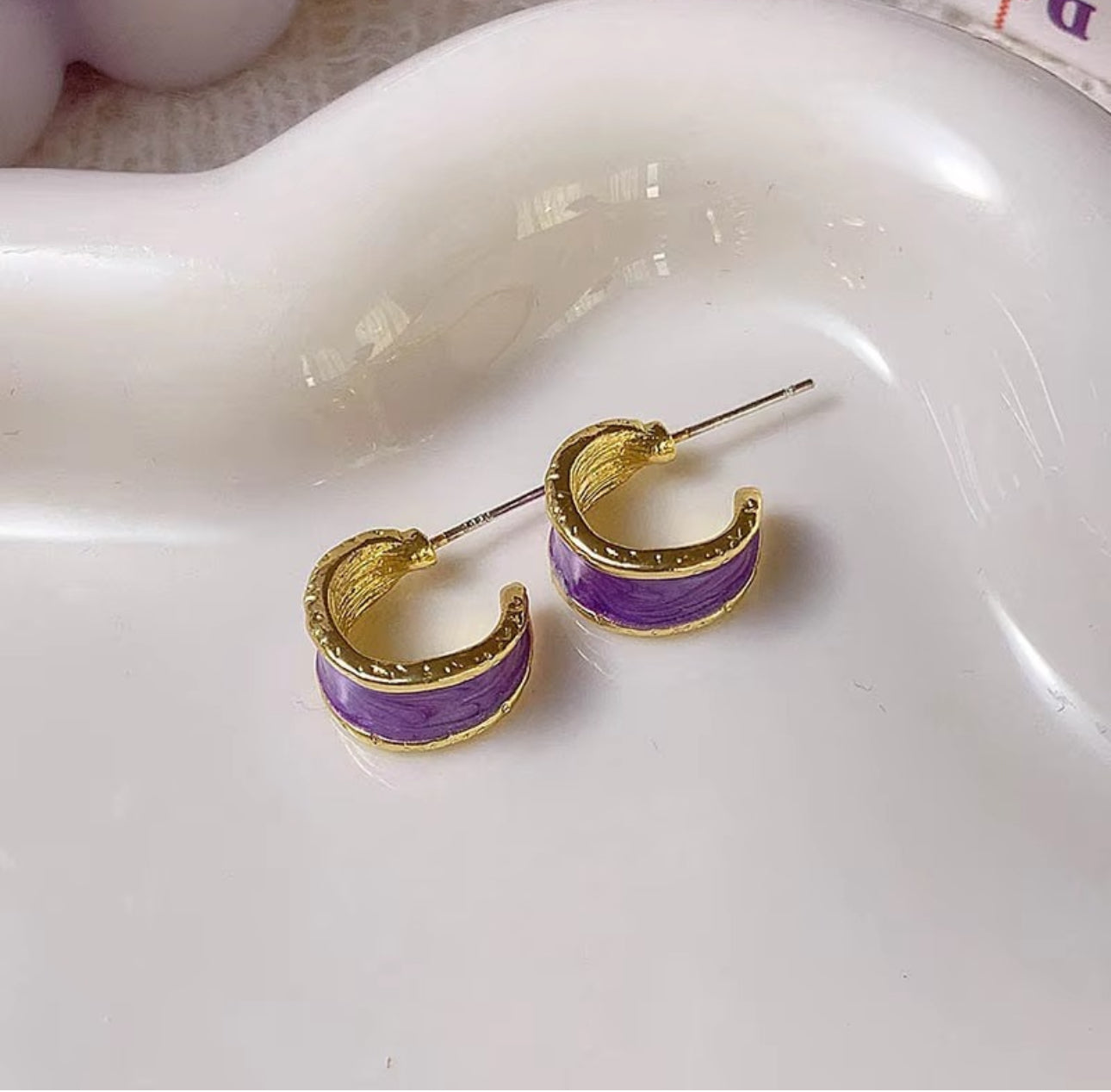 Purple  Korean hoops