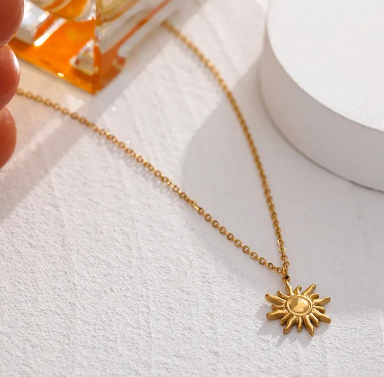 Sun pendant  necklace