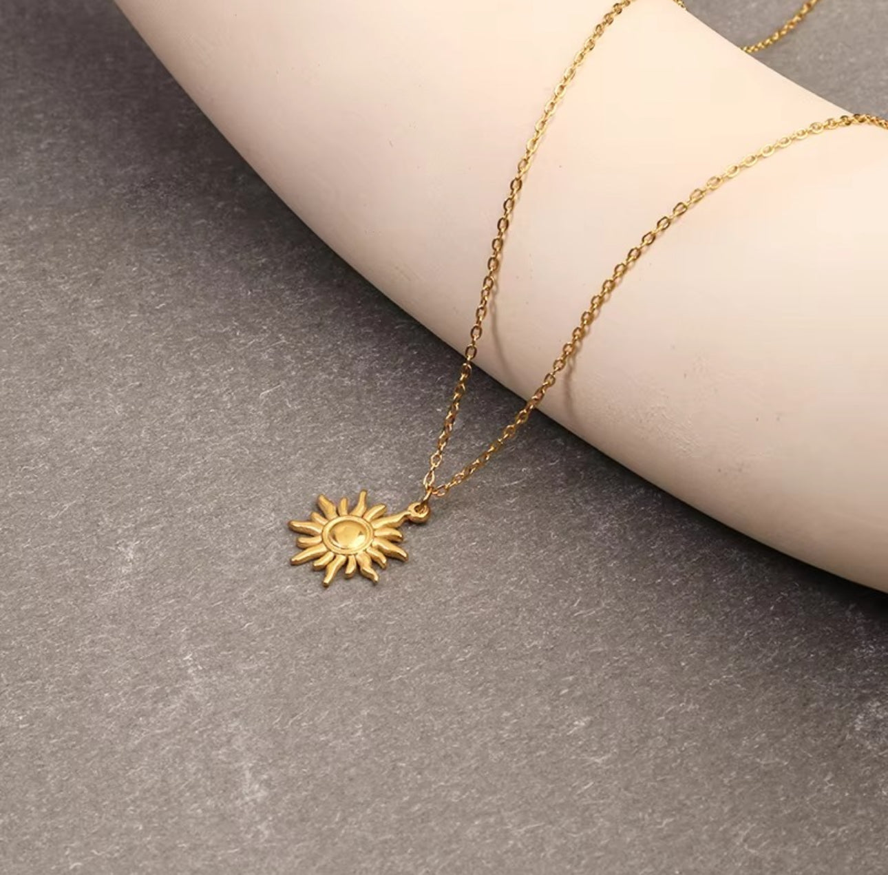 Sun pendant  necklace
