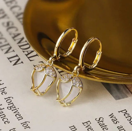 Pearl   drop Korean earrings