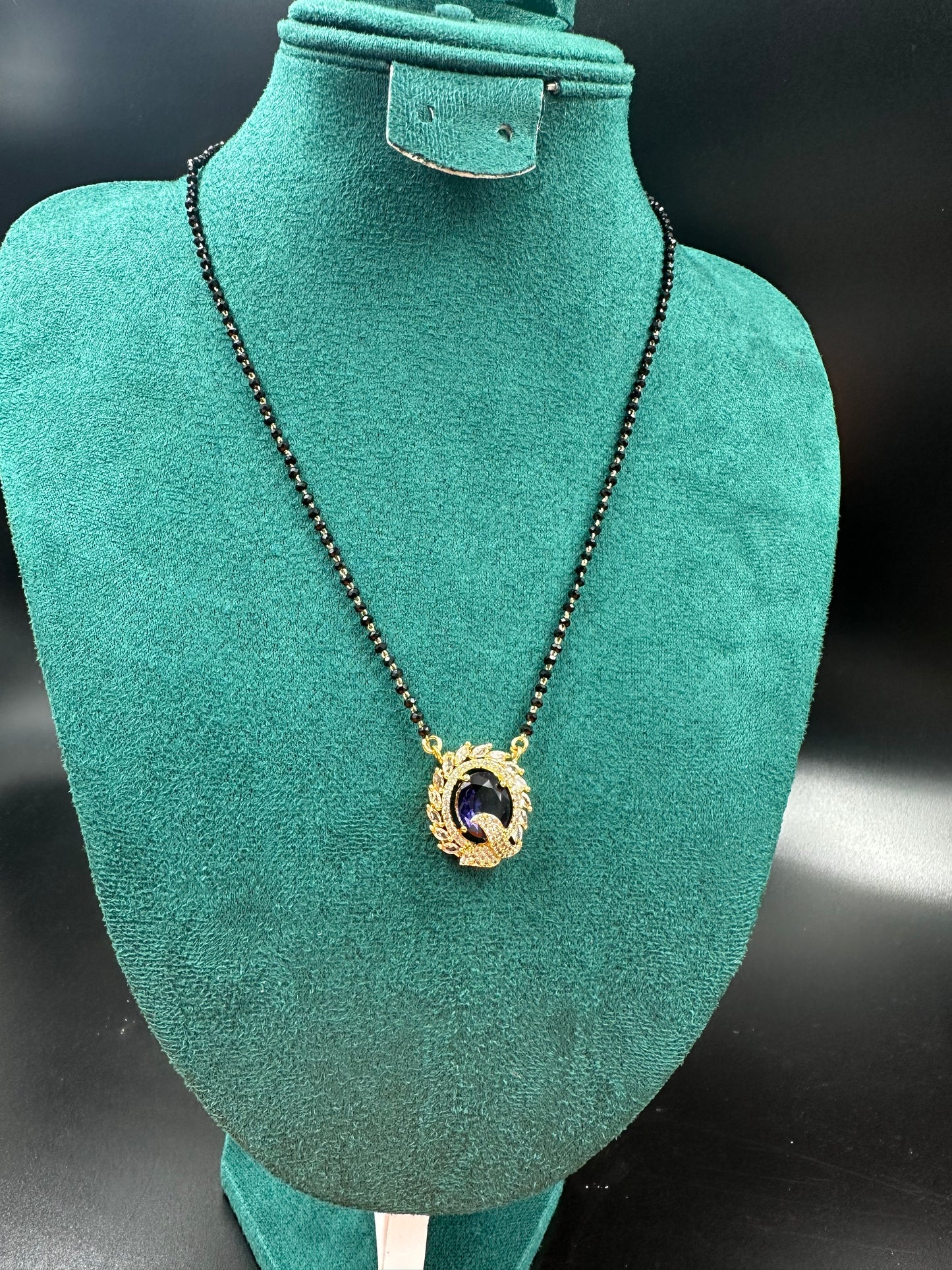 Purple Pendant Mangalsutra