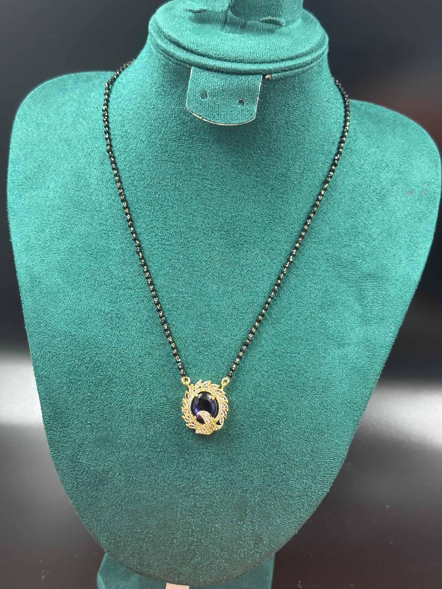 Purple Pendant Mangalsutra
