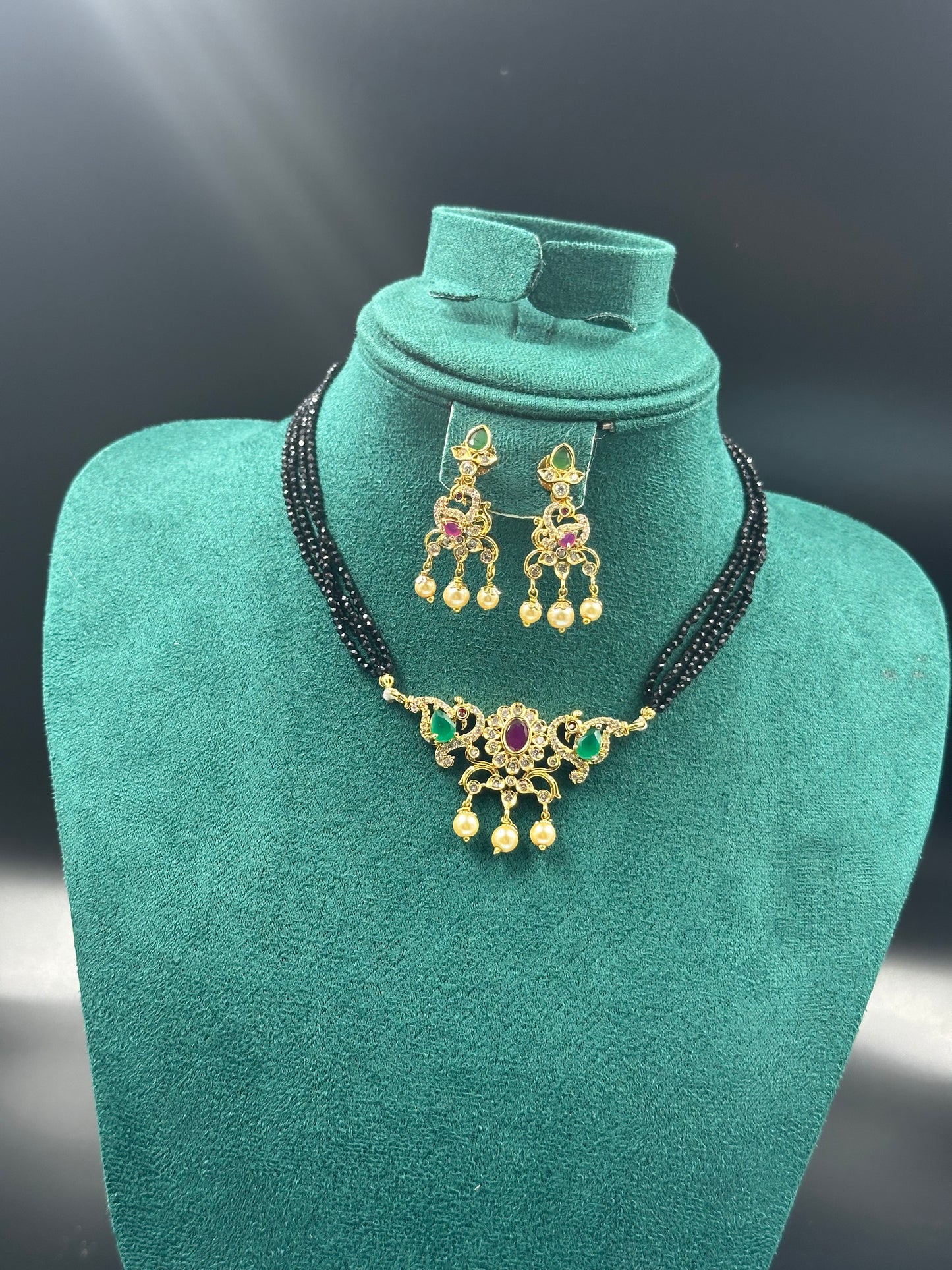 Multicolour   Mangalsutra choker set