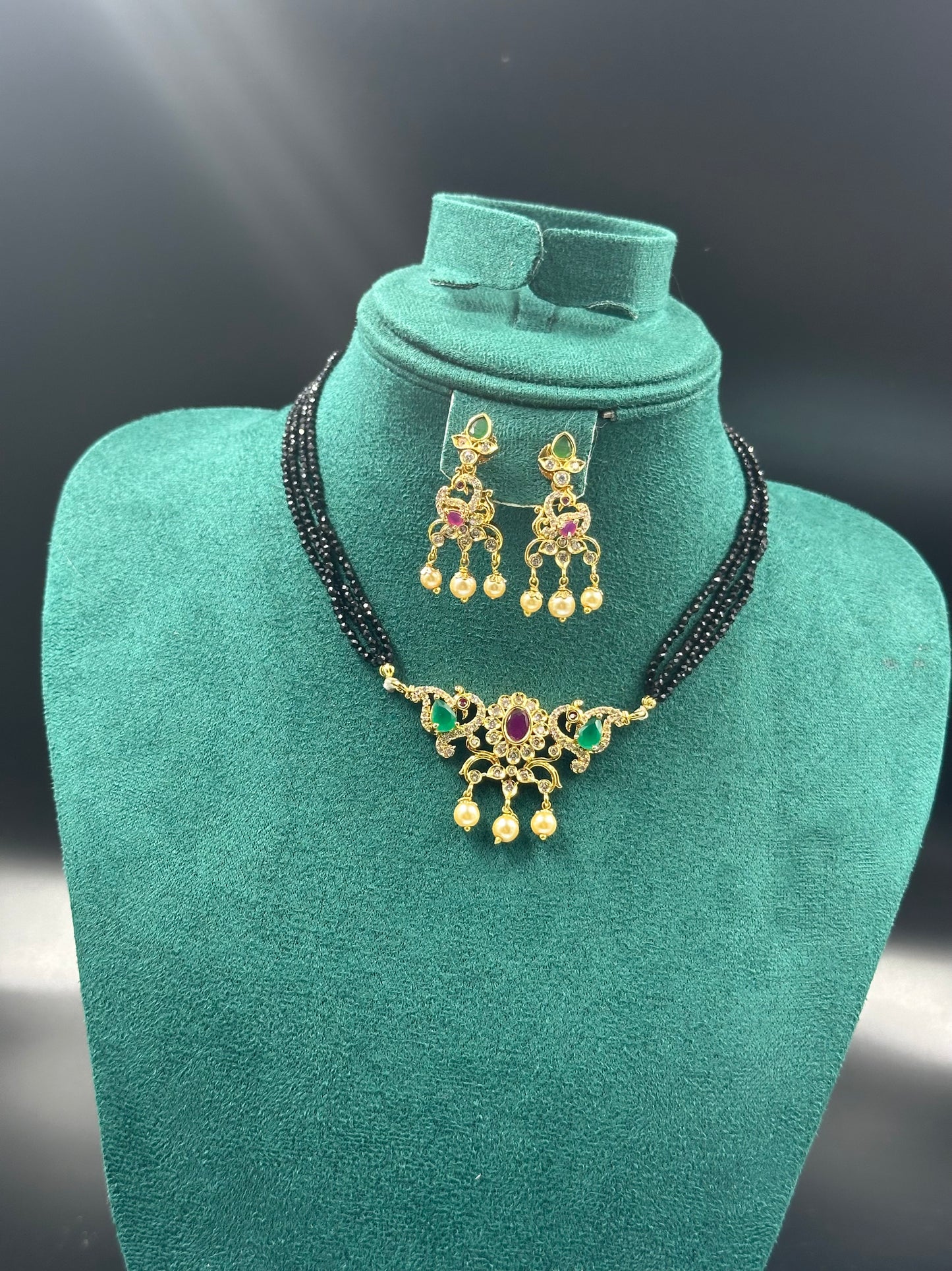 Multicolour   Mangalsutra choker set