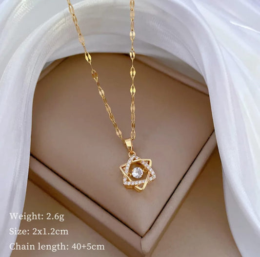 Korean trendy anti tarnish  chain