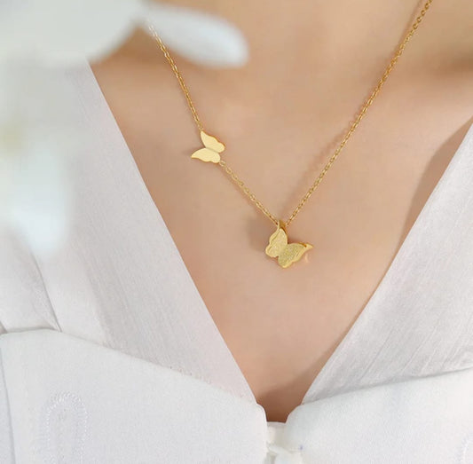 Butterfly  anti tarnish chain