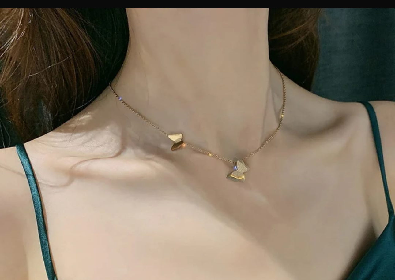 Butterfly  anti tarnish chain