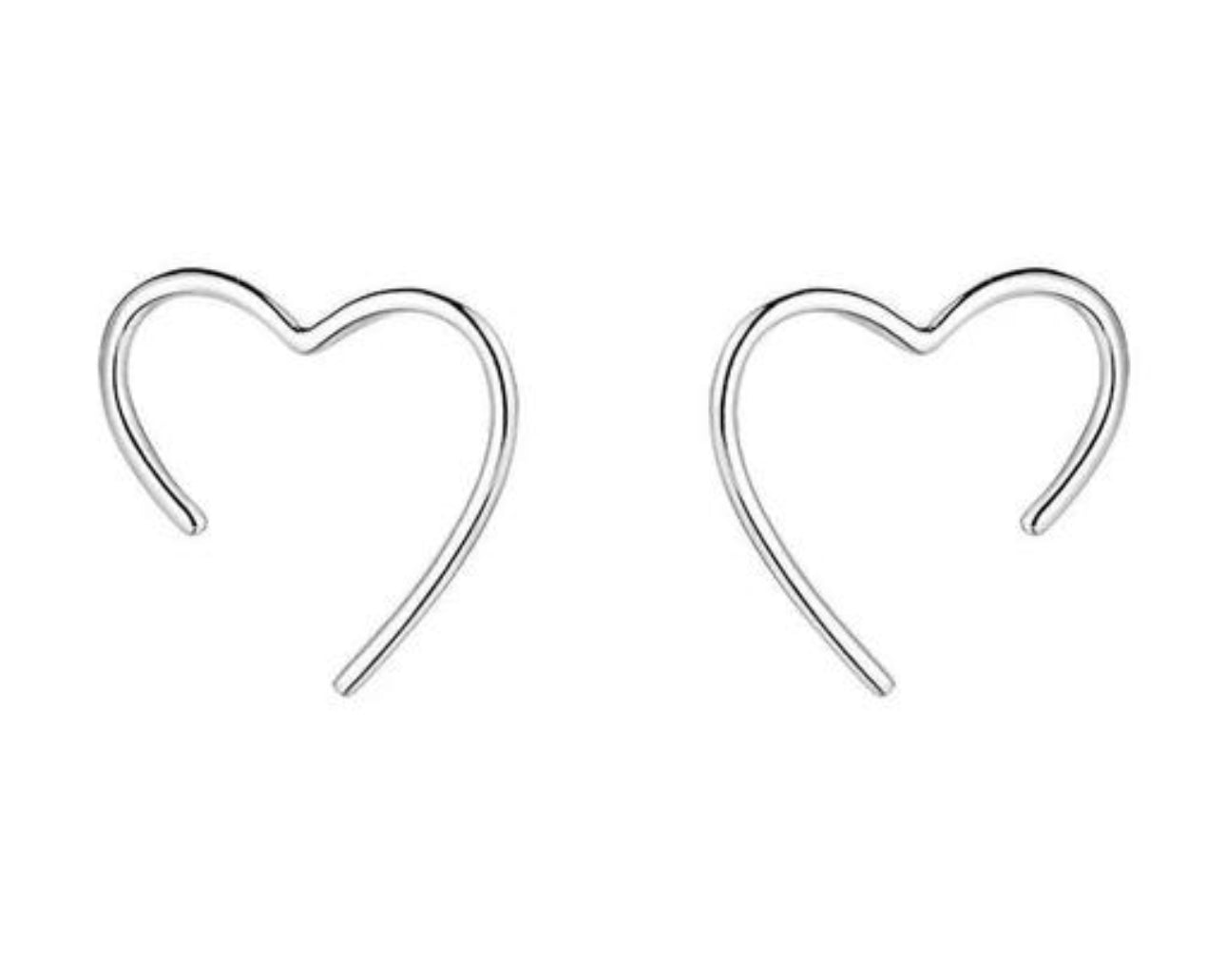 Trendy   glaze love stud earrings