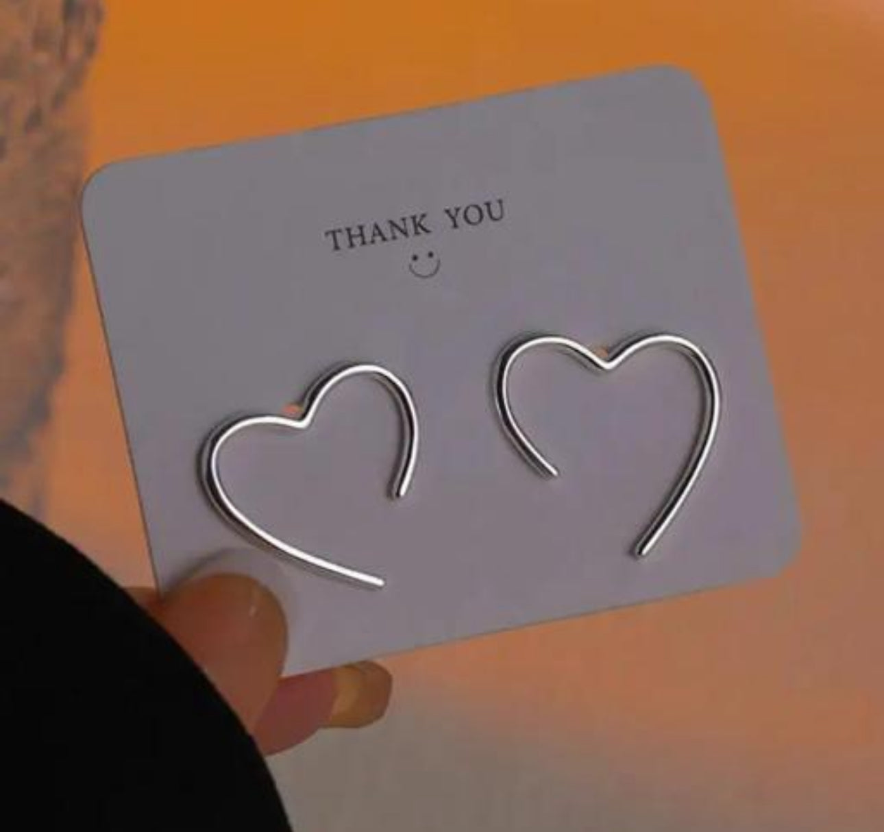 Trendy   glaze love stud earrings