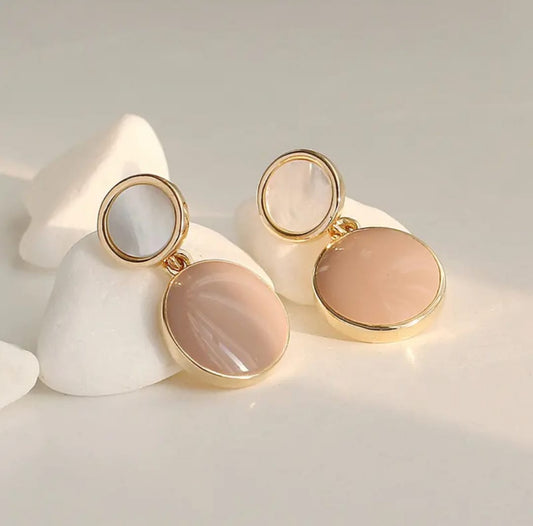 . Enamel water drop  Korean  earrings