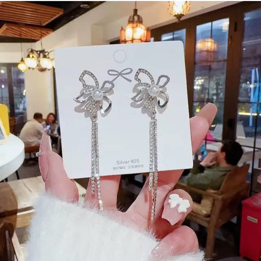 Korean flower shape crystal dangler