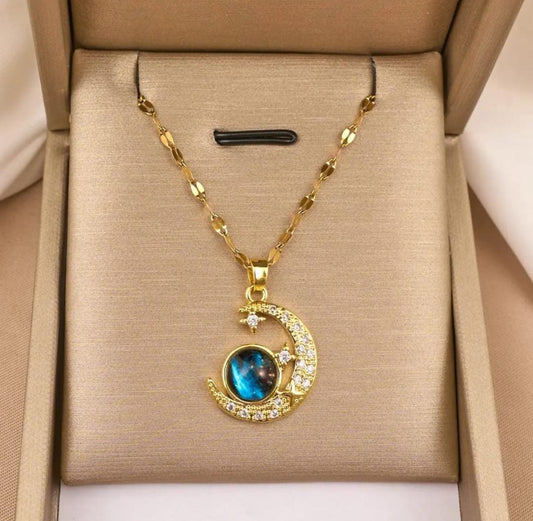 Blue anti tarnish  chain