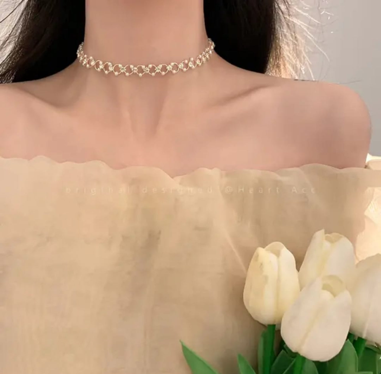 Luxury rhinestones shiny Choker necklace
