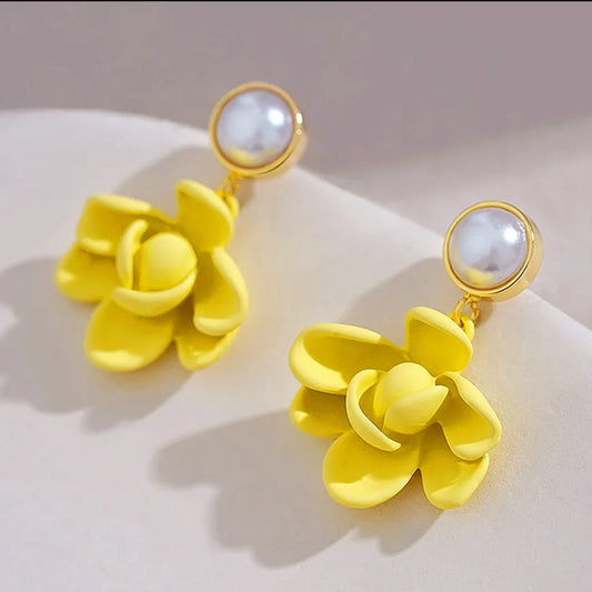 yellow Korean  flower dangler