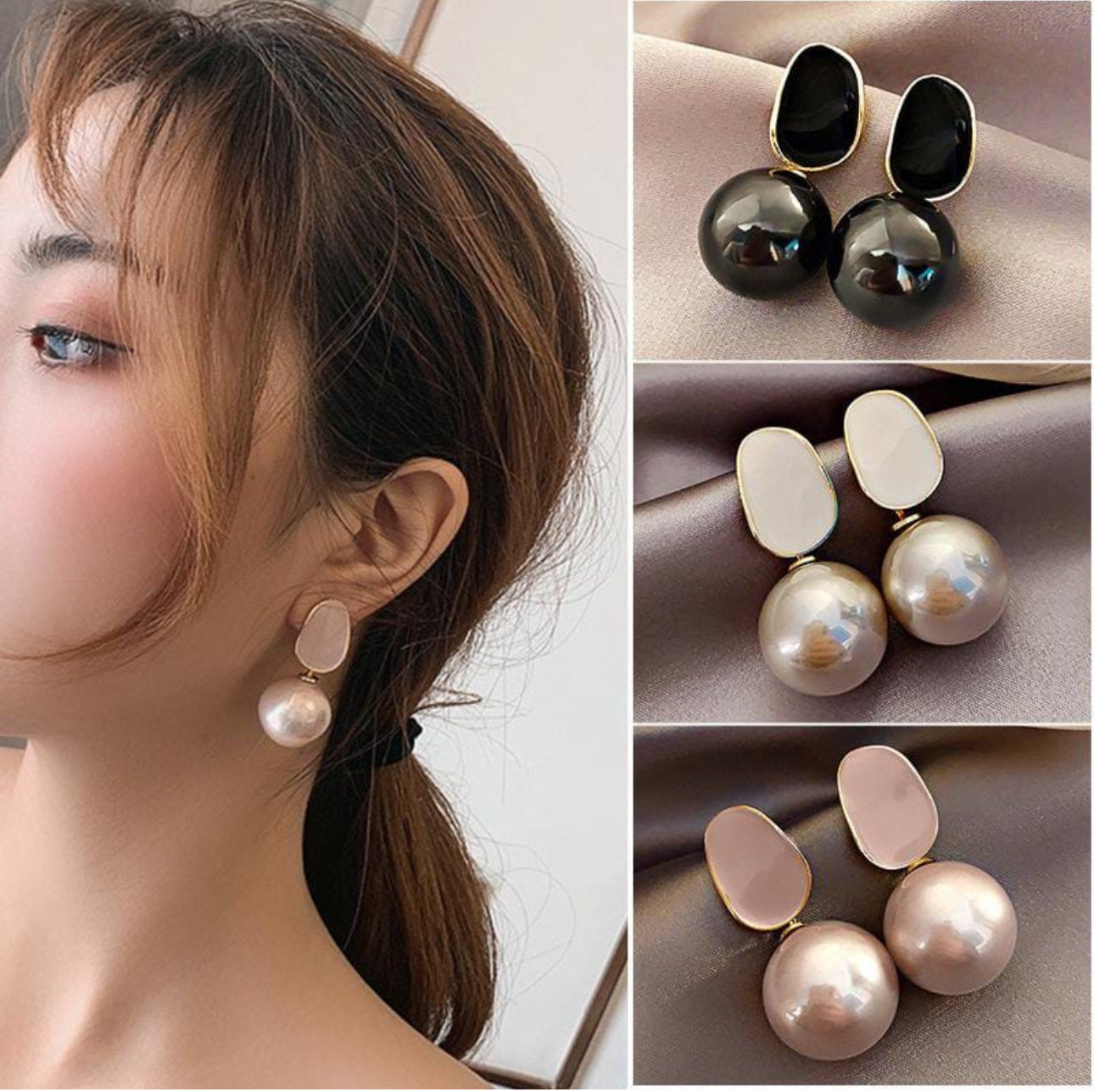 Trendy  Korean earrings  combo set of 3 earrings
