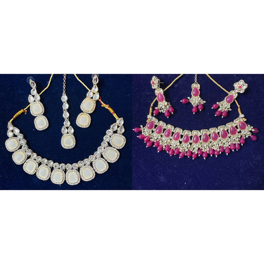 kundan  jewlery combo set