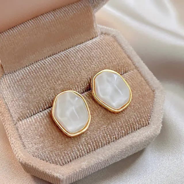 Water ripple effect  stud earrings
