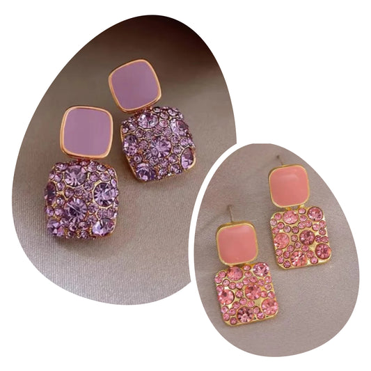 Trendy Korean dangler combo set of 2 earrings
