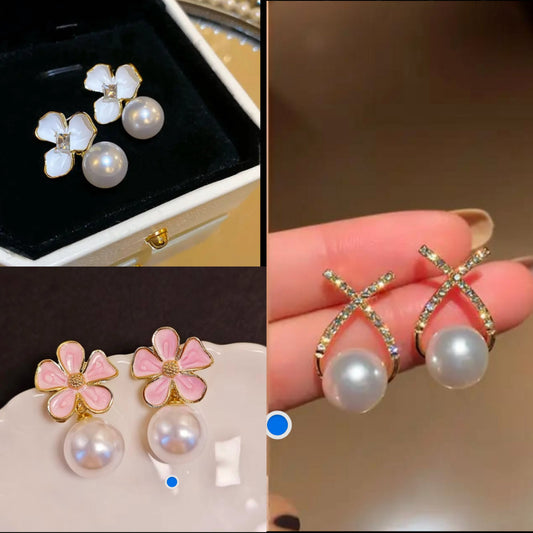 Trendy  Korean earrings  combo set of 3 earrings