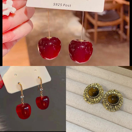 Trendy  Korean earrings  combo set of 3 earrings