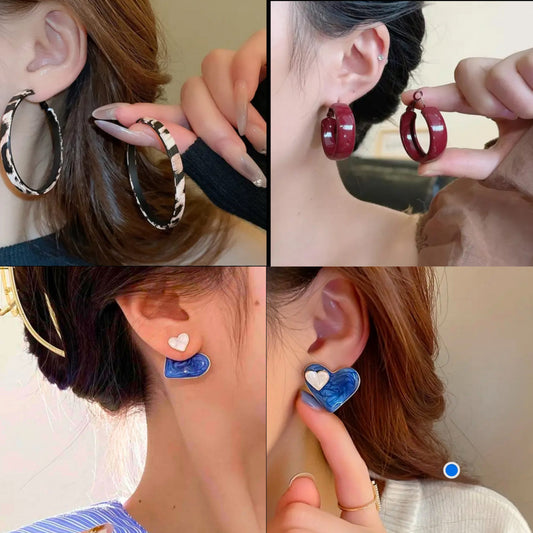 Trendy  Korean earrings  combo set of 3 earrings