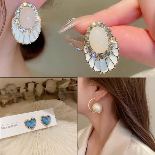 Trendy  Korean earrings combo set of 3 earrings