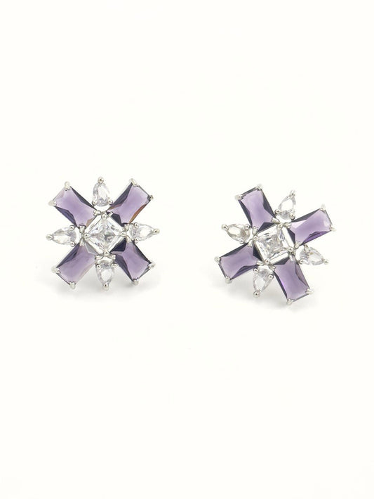Purple American Diamond studs