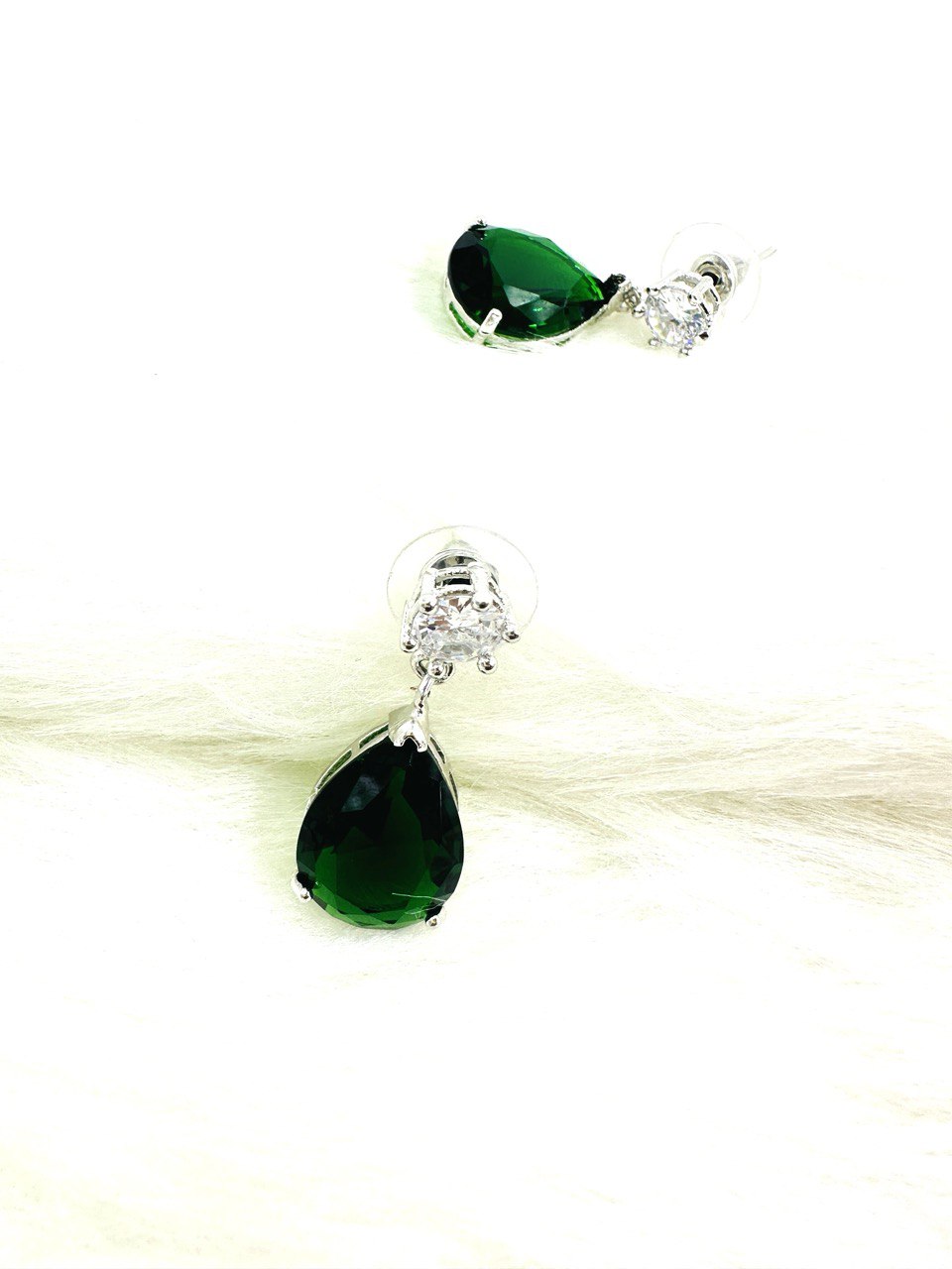 Green American diamond   dangler